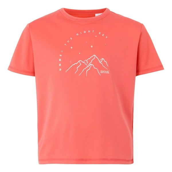 Regatta Childrens/Kids Alvarado IX Mountain T-Shirt - Peach Bloom