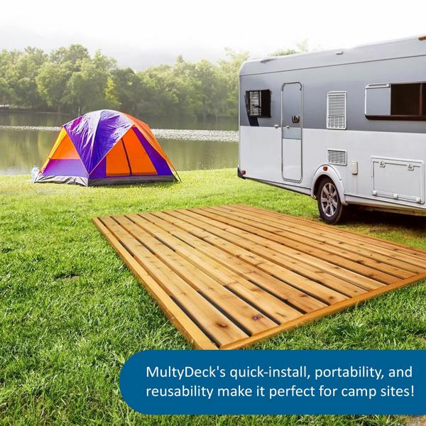 Nicoman Multy Deck Recycled Rubber Decking Plate
