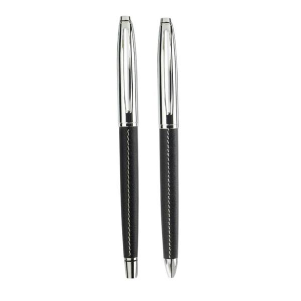 MidOcean Baltimore Leather Pen Set - Black - 