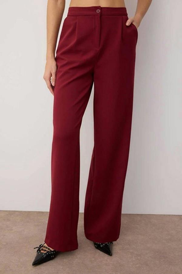 WOVCOR Wide Leg Woven Trousers