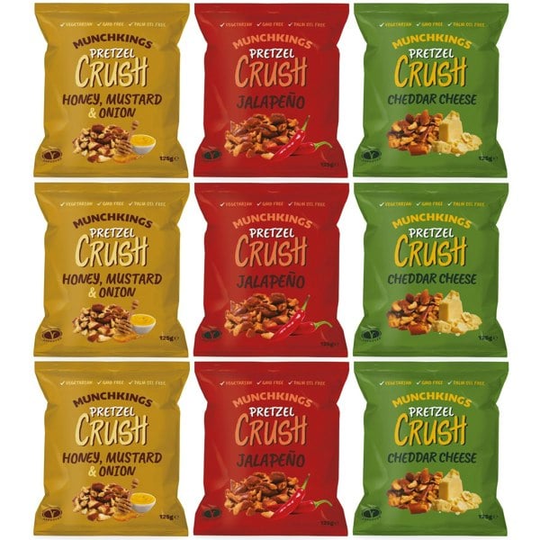 Munchkings Pretzel Crush Mixed Case (Case of 9)