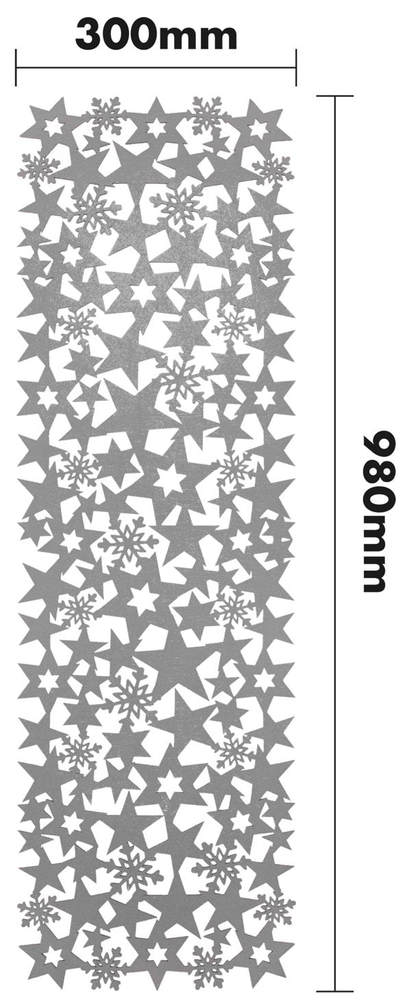 St Helens Felt Table Runner, Grey