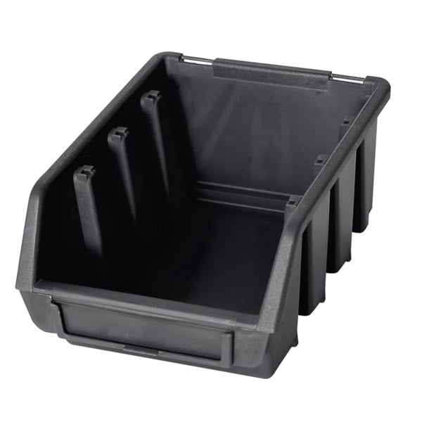 Berkfield 96 Piece Storage Bin Kit with Wall Panels Red and Black