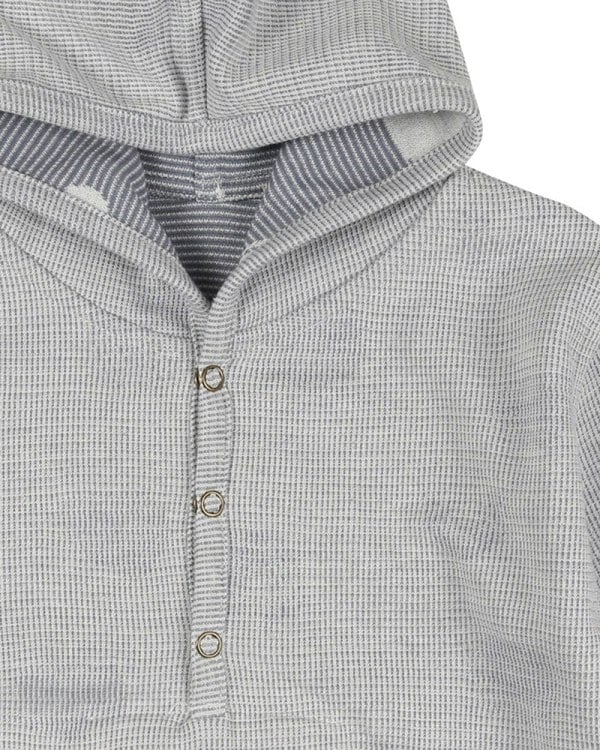 Grey Cloud Print Reversible Hoodie - image 7