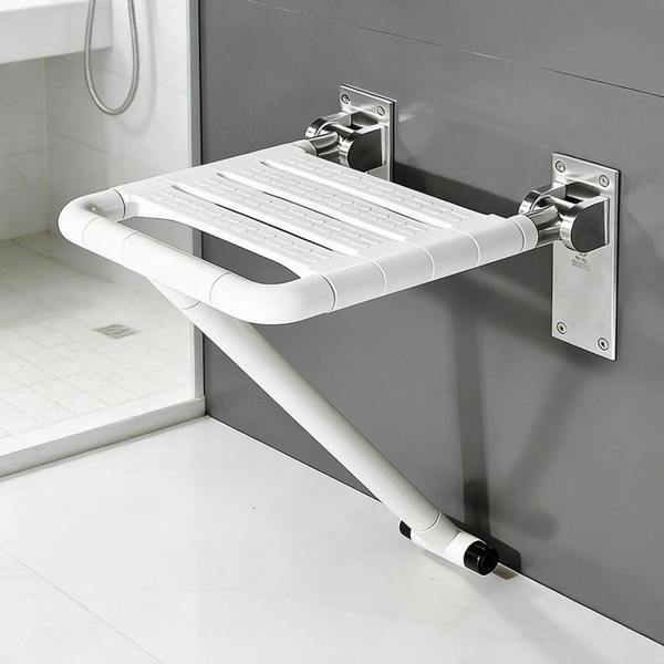 Havendro Wall Mounted Folding Shower Bench Flip-up Non-Slip Bathroom Bath Seat Stool