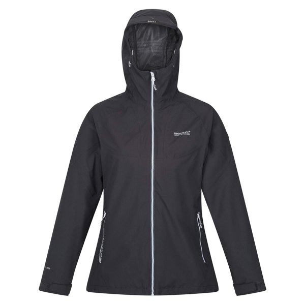 Regatta Women's Raddick Logo Waterproof Jacket - Seal Grey