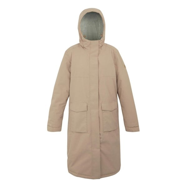 Regatta Women's Yarli Longline Waterproof Jacket - Warm Taupe/Light Vanilla