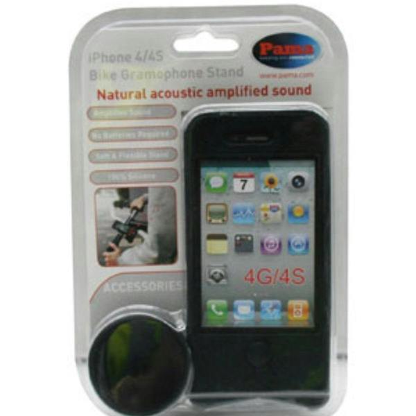 Pama Black Audio Amplifier and Bicycle Horn Speaker For iPhone 4 4S