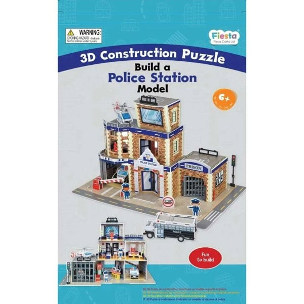Fiesta Crafts 3D Construction Craft -Police Station