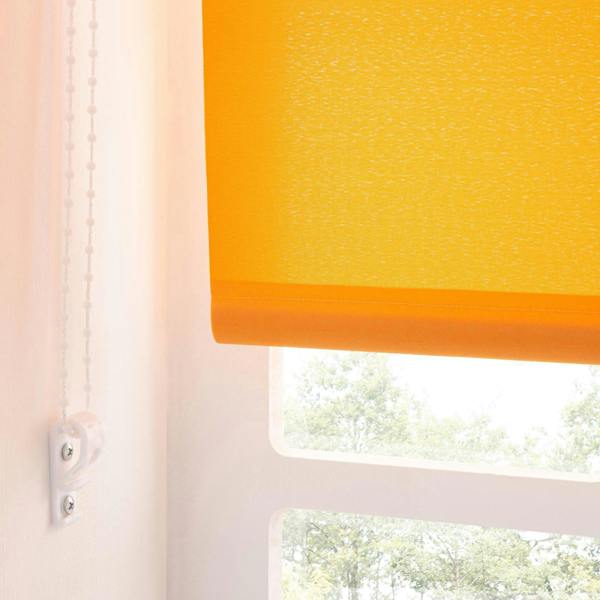 A.Unique Home Trimmable Daylight Roller Blind - 2FT - ORANGE - 60cm(W) x 170cm(L)