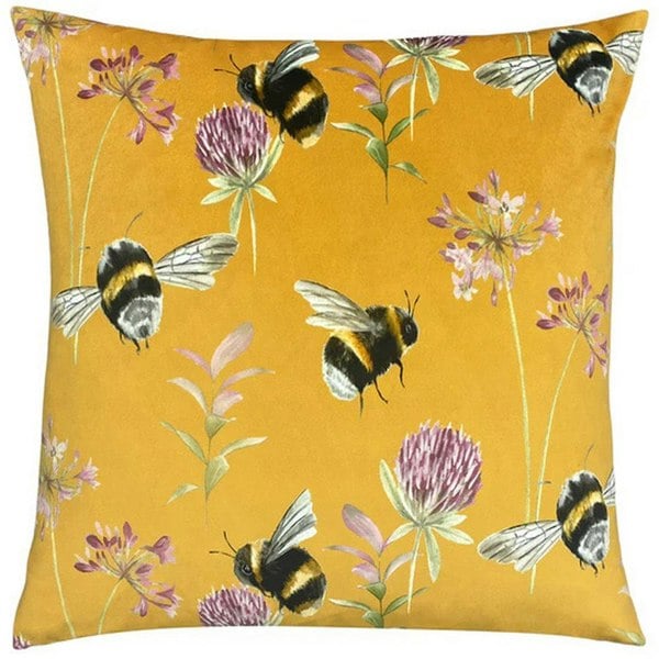 Evans Lichfield Country Bumblebee Cushion Cover - Honey