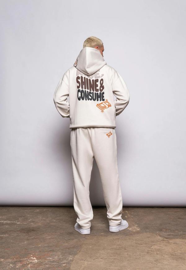 Fresh Couture Rise Hoodie - Ecru