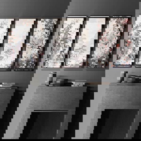 Living Room Picture Wall | Set of 3 Chinoiserie Wall art Prints