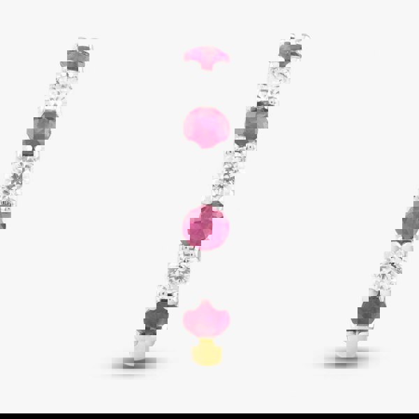 T. H. Baker 18ct Yellow Gold 0.45ct Brilliant Cut Ruby & 0.27ct Diamond Half Eternity Ring 320701J