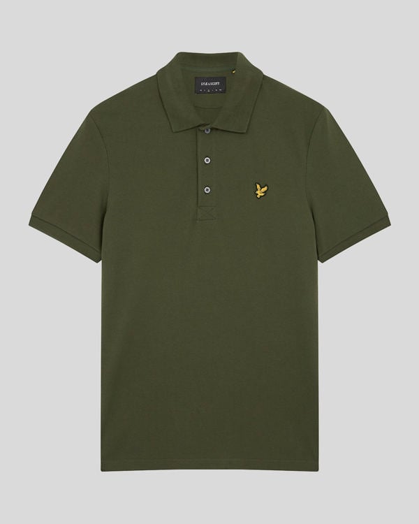 Lyle & Scott Plain Polo Shirt - Olive