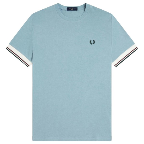 Fred Perry Twin Tipped Cuff T-Shirt - Stockport Blue