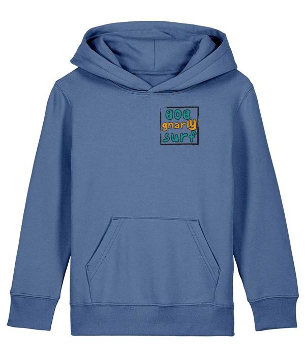 Bob Gnarly Surf Grom Kids Hoodie - Bright Blue