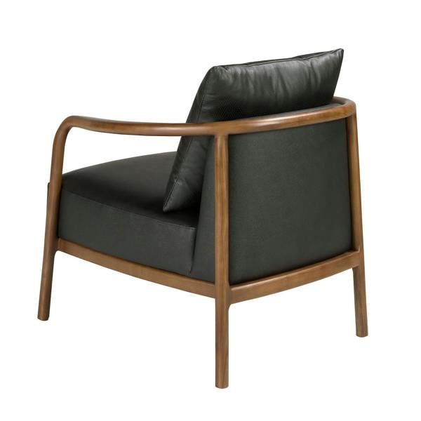 Angel Cerdá Black Leather Armchair 5178