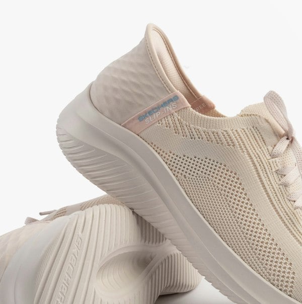 Skechers GO WALK FLEX SANDAL - ENTICING Womens Sandals Natural/Purple