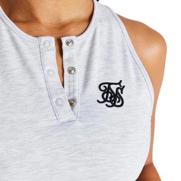 SikSilk Womens/Ladies Slim Crop Top - Grey - 