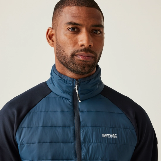 Regatta Mens Clumber IV Full Zip Hybrid Jacket - Moonlight Denim/Navy