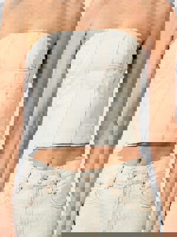 AMIRI Ma Bustier Bandeau Top Alabaster - Supplied FashionAmiri