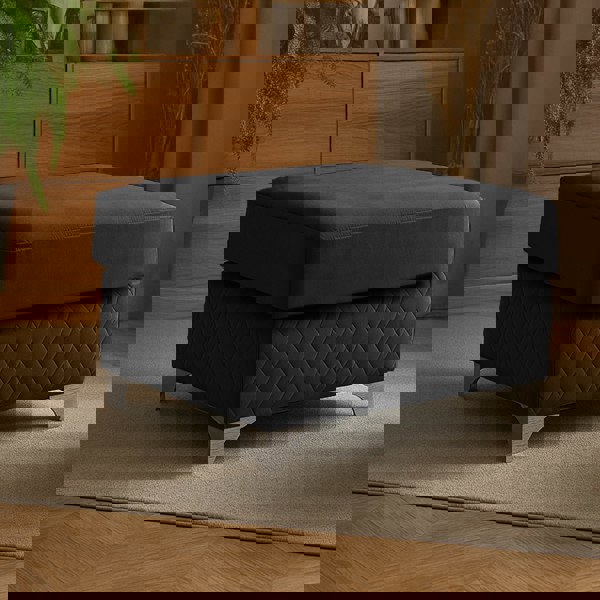 Furnishings For Less Victoria Plush Velvet Footstool