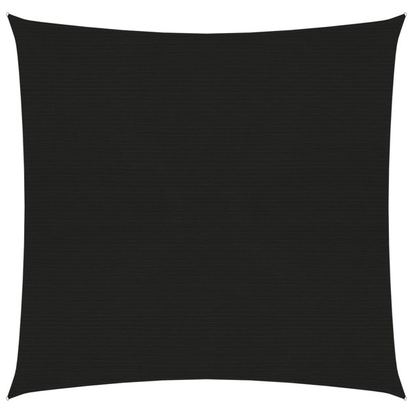 Berkfield Sunshade Sail 160 g/m�__ Black 3.6x3.6 m HDPE