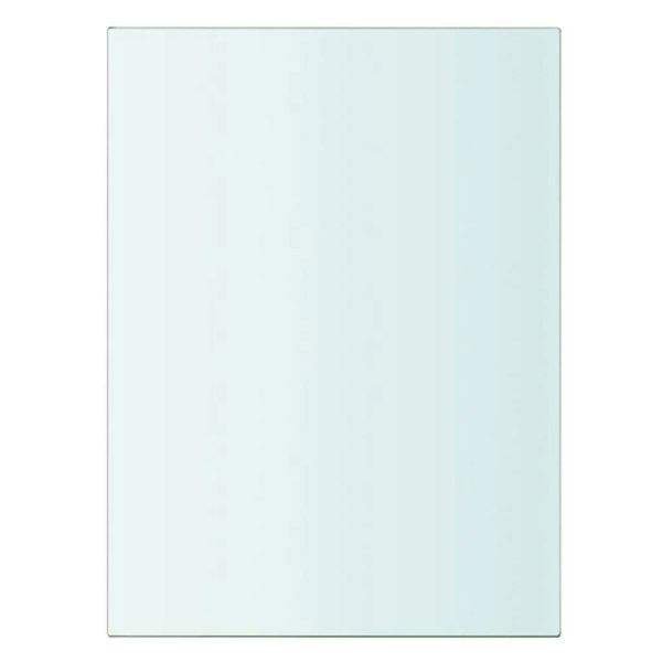 Berkfield Shelves 2 pcs Panel Glass Clear 20x15 cm