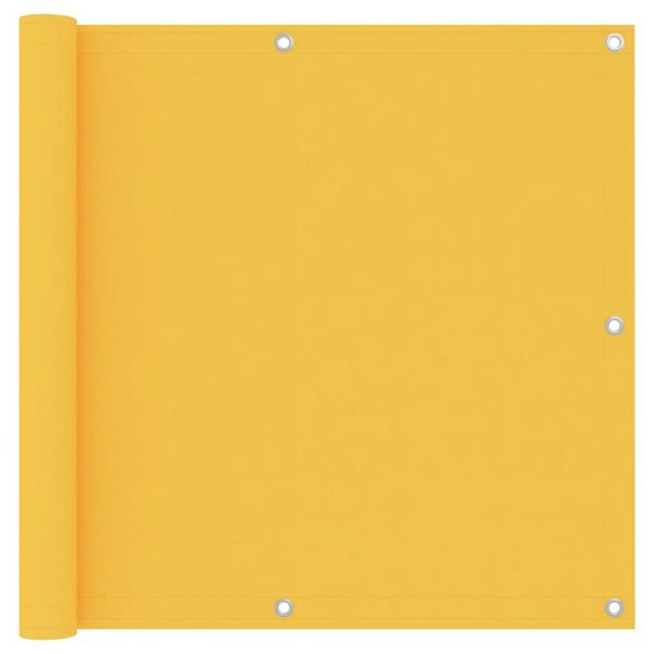 Berkfield Balcony Screen Yellow 90x400 cm Oxford Fabric