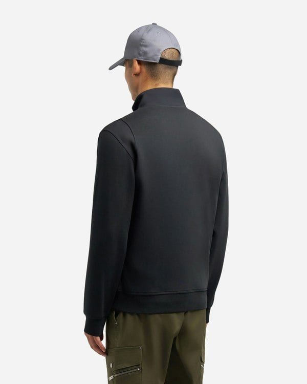 Moose Knuckles Hartsfield Mens 1/4 Zip Sweatshirt - Black 292
