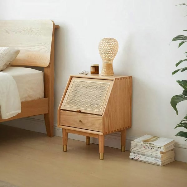 Izabella Bedside Table, Oak-Ritconcept-Rit Concept