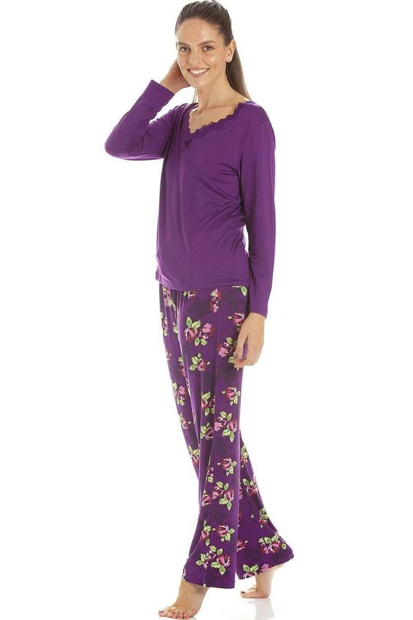 Womens Floral Print Spandex Pyjamas