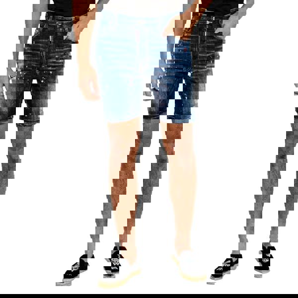 Dsquared2 Medium Easy Wash Marine Shorts Navy Blue W30