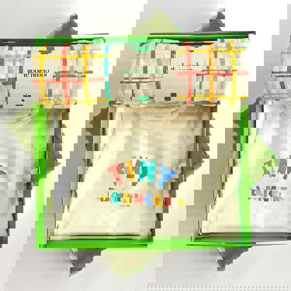 The Bonnie Mob Dancer & Ditto Set - Baby Bodysuit & Muslin Swaddle Blanket in Gift Box