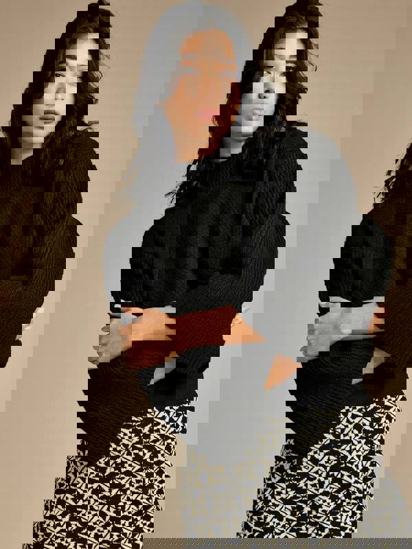 GWD Belle Black Wool Jumper