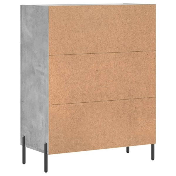 Berkfield Sideboard Concrete Grey 69.5x34x90 cm Engineered Wood