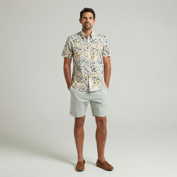 Gabicci G54V01 Mens Washed Stretch Twill Shorts Gabicci Classic - MEADOW