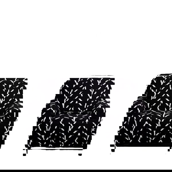 Anyhouz Anyseat Sofa Cover Black Style 2 Seater