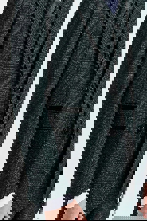 Paul Andrew Regent - Boys Green 3 Piece Prince Of Wales Checked Suit