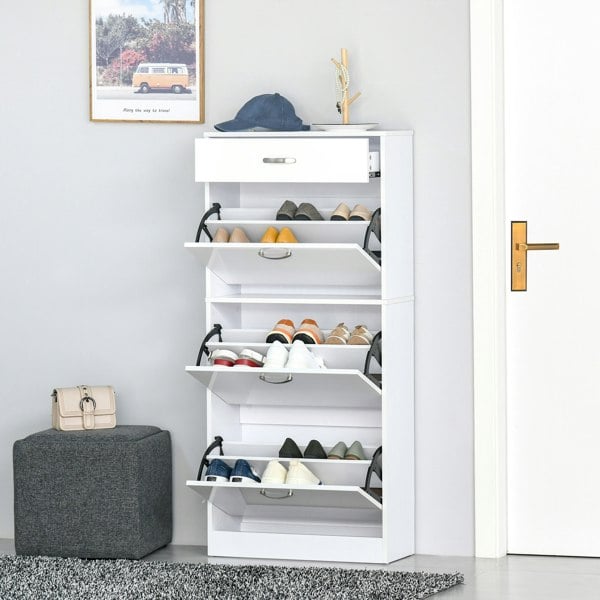 Flip-down Shoe Cabinet