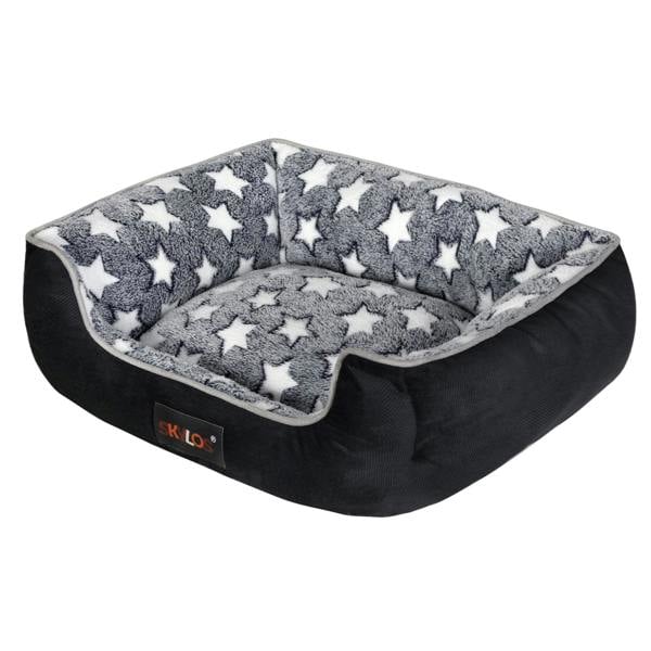 Skylos Orthopedic Pet Bed Non-Slip Corduroy Flannel for Small Large Dogs Durable