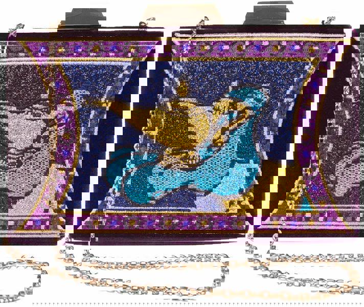 Vanilla Underground Danielle Nicole Unisex Black Genie Lamp Clutch Bag (One Size)