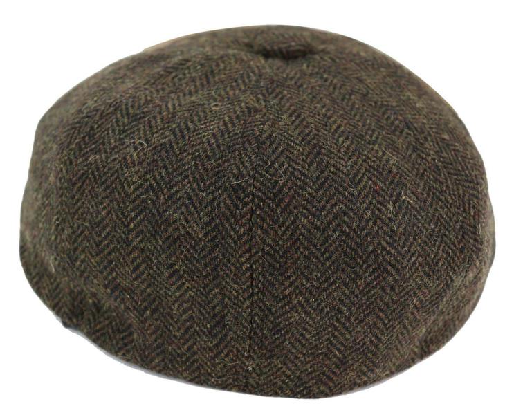 TruClothing Mens Peaky Blinders Tweed Gatsby Flat Baker Hat With Razor Blade