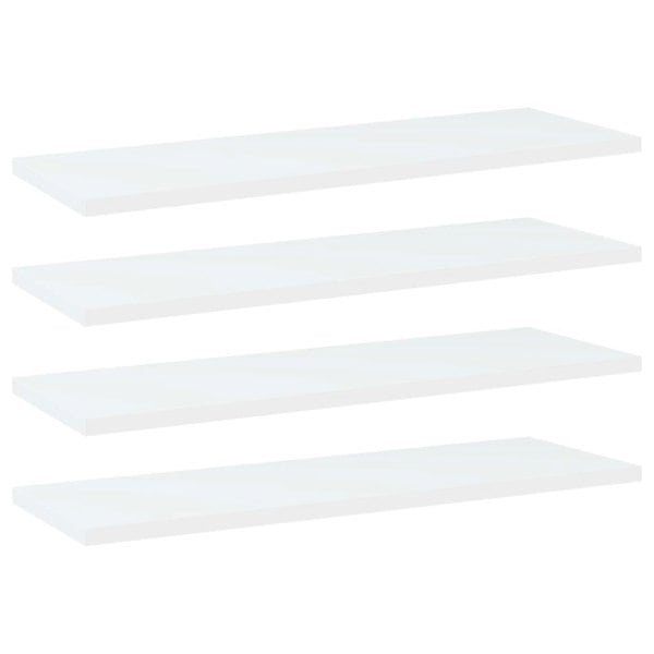Berkfield Bookshelf Boards 4 pcs White 60x20x1.5 cm Engineered Wood