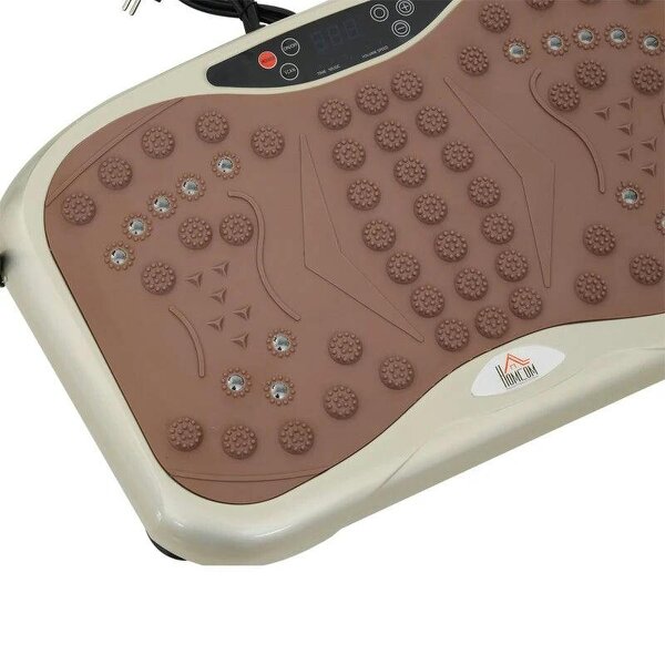 Vibration Plate Exercise Machine, Quiet Vibrating Plate - Weight Loss & Lymphatic Drainage - Resistance Bands, Remote Control, 99 Speed Levels