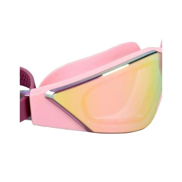 Fashy Splash L Mirrored Female Swim Goggles - Pink/Purple with Gold Accents