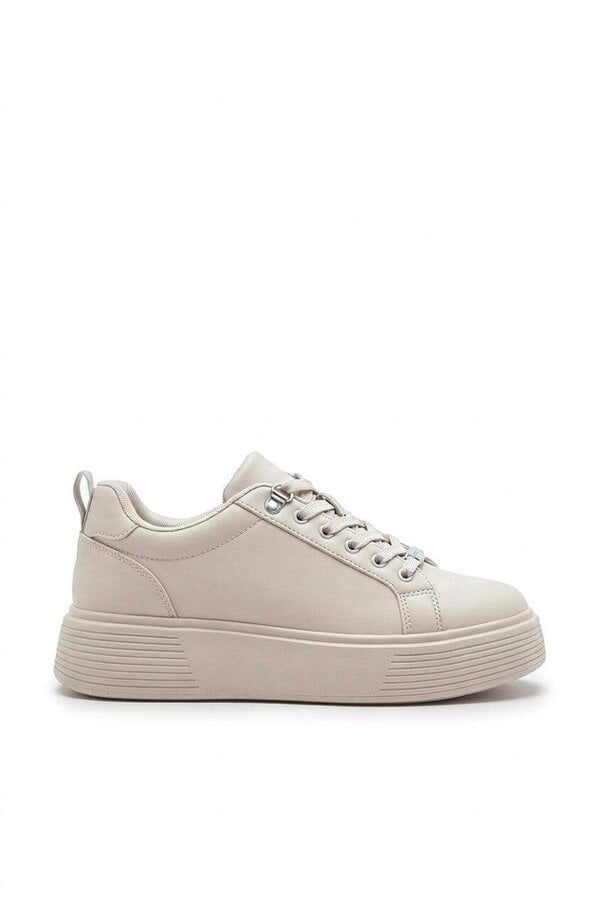 ikrush Bronagh Faux Leather Platform Trainers