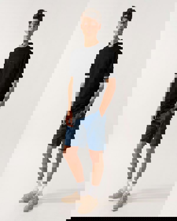 Armani Exchange Mens Regular Fit Mercerised Cotton T-Shirt - Black UC001