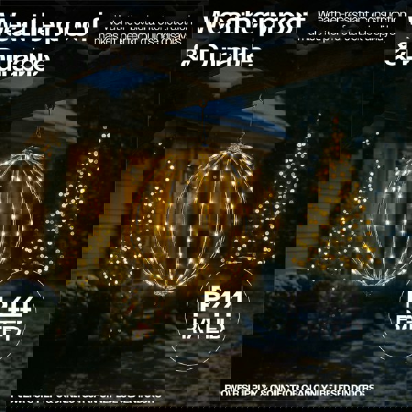 St Helens LED Copper Wire Sphere - Outdoor, Inc Timer